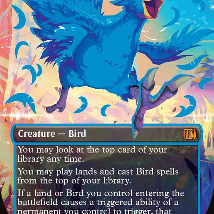 Traveling Chocobo (Borderless) (Neon Ink Blue) [FINAL FANTASY]