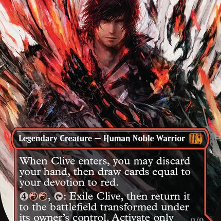 Clive, Ifrit's Dominant // Ifrit, Warden of Inferno (Borderless) (0318) [FINAL FANTASY]