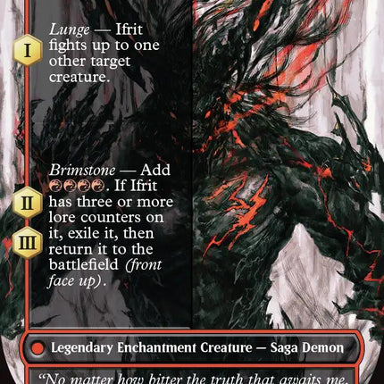 Clive, Ifrit's Dominant // Ifrit, Warden of Inferno (Borderless) (0318) [FINAL FANTASY]