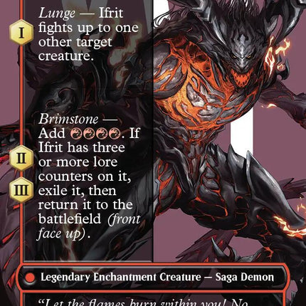 Clive, Ifrit's Dominant // Ifrit, Warden of Inferno (Borderless) (0385) [FINAL FANTASY]