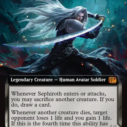 Sephiroth, Fabled SOLDIER // Sephiroth, One-Winged Angel (Extended Art) [FINAL FANTASY]