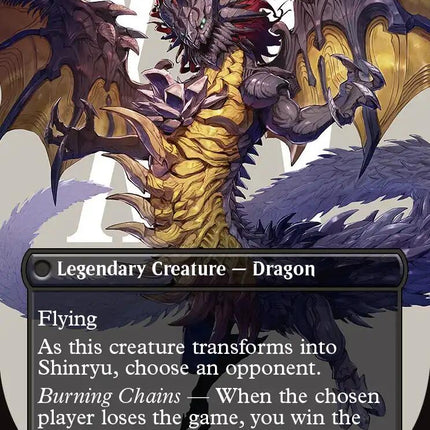 Zenos yae Galvus // Shinryu, Transcendent Rival (Borderless) (Surge Foil) [FINAL FANTASY]