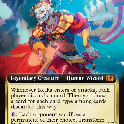 Kefka, Court Mage // Kefka, Ruler of Ruin (Extended Art) [FINAL FANTASY]