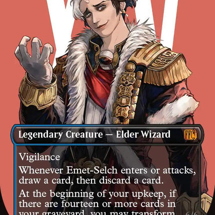 Emet-Selch, Unsundered // Hades, Sorcerer of Eld (Borderless) (Surge Foil) [FINAL FANTASY]