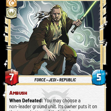 Qui-Gon Jinn - The Negotiations Will Be Short (200/264) (200/264) [Legends of the Force]