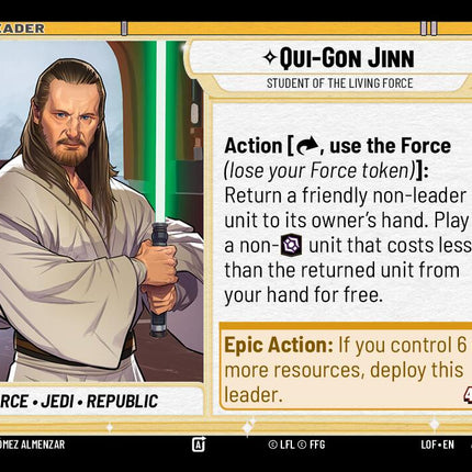 Qui-Gon Jinn - Student of the Living Force (016/264) (016/264) [Legends of the Force]