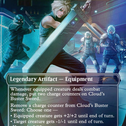 Cloud's Buster Sword - Umezawa's Jitte (Rainbow Foil) [Secret Lair Drop Series]
