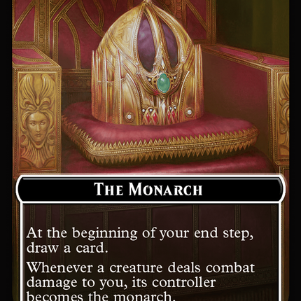 Rogue // The Monarch Double-Sided Token [Outlaws of Thunder Junction Commander Tokens]