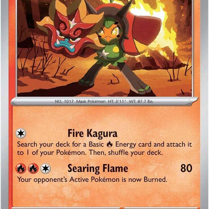 Hearthflame Mask Ogerpon (044/182) [Scarlet & Violet: Destined Rivals]