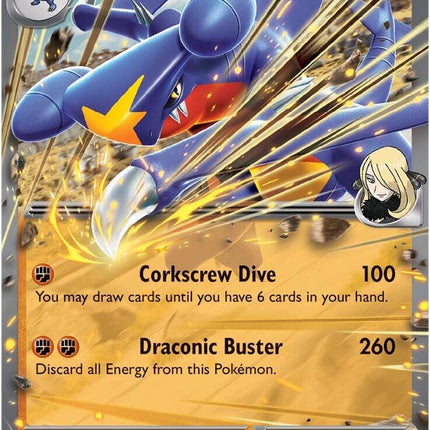 Cynthia's Garchomp ex (104/182) [Scarlet & Violet: Destined Rivals]