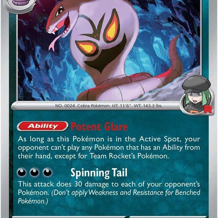 Team Rocket's Arbok (113/182) [Scarlet & Violet: Destined Rivals]