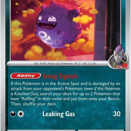 Team Rocket's Koffing (125/182) [Scarlet & Violet: Destined Rivals]