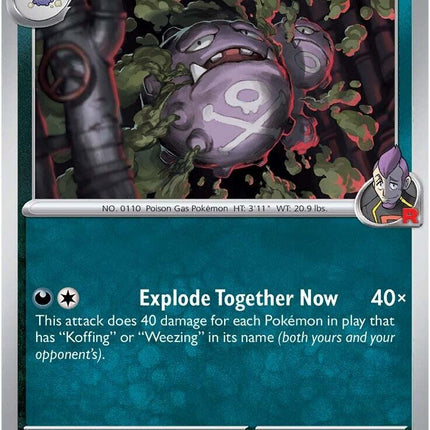 Team Rocket's Weezing (126/182) [Scarlet & Violet: Destined Rivals]