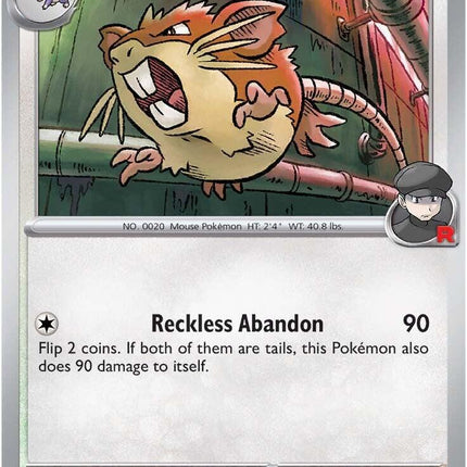 Team Rocket's Raticate (148/182) [Scarlet & Violet: Destined Rivals]