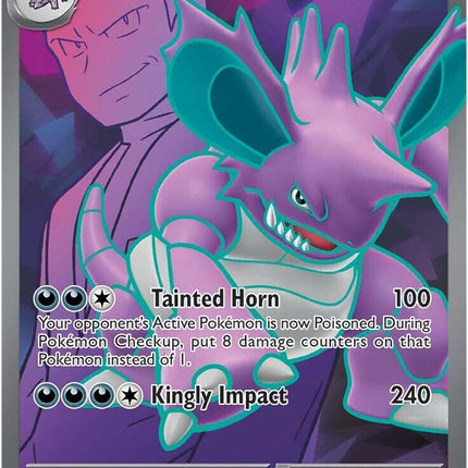 Team Rocket's Nidoking ex (216/182) [Scarlet & Violet: Destined Rivals]