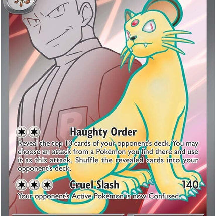 Team Rocket's Persian ex (219/182) [Scarlet & Violet: Destined Rivals]