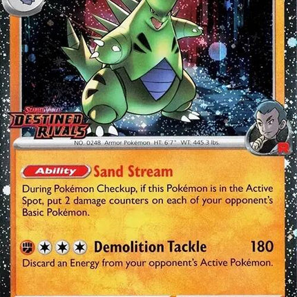 Team Rocket's Tyranitar (096/182) (Destined Rivals Stamp) [Scarlet & Violet: Destined Rivals]