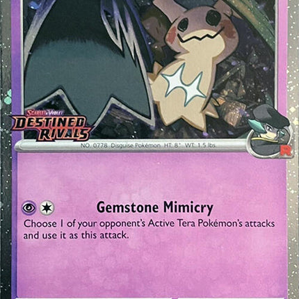 Team Rocket's Mimikyu (087/182) (Destined Rivals Stamp) [Scarlet & Violet: Destined Rivals]