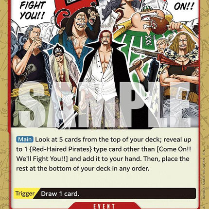 Come On!! We'll Fight You!! (Reprint) [Starter Deck: Red Shanks]