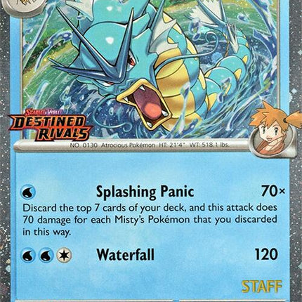 Misty's Gyarados (049/182) (Prerelease Staff) [Scarlet & Violet: Destined Rivals]