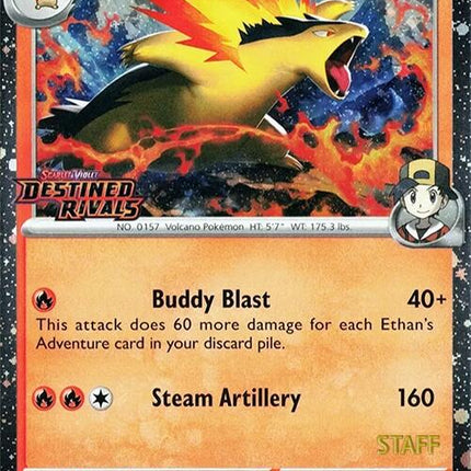 Ethan's Typhlosion (034/182) (Prerelease Staff) [Scarlet & Violet: Destined Rivals]