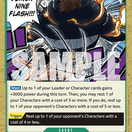 Demonic Aura Nine-Sword Style Asura Demon Nine Flash (Reprint) [Starter Deck: GREEN Jewelry Bonney]