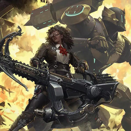 Machinist's Arsenal Art Card (Gold-Stamped Planeswalker Symbol) [FINAL FANTASY Art Series]