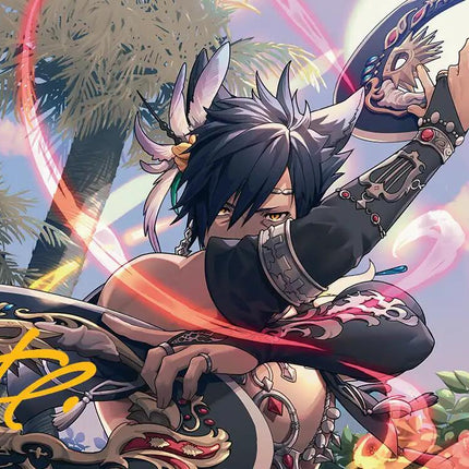 Dancer's Chakrams Art Card (Gold-Stamped Signature) [FINAL FANTASY Art Series]