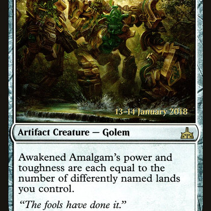 Awakened Amalgam [Rivals of Ixalan Prerelease Promos]