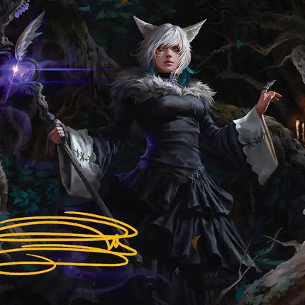 Y'shtola, Night's Blessed Art Card (21) (Gold-Stamped Signature) [FINAL FANTASY Art Series]