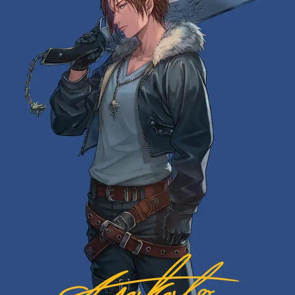 Squall, SeeD Mercenary Art Card (Gold-Stamped Signature) [FINAL FANTASY Art Series]