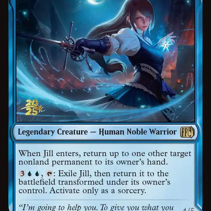 Jill, Shiva's Dominant // Shiva, Warden of Ice [FINAL FANTASY Prerelease Promo]