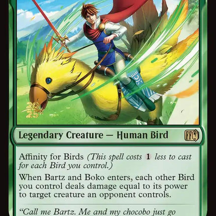 Bartz and Boko [FINAL FANTASY Prerelease Promo]