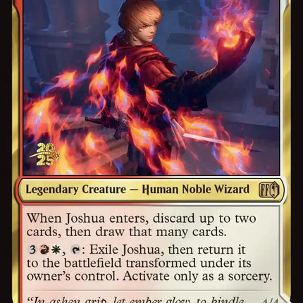 Joshua, Phoenix's Dominant // Phoenix, Warden of Fire [FINAL FANTASY Prerelease Promo]