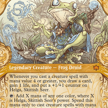 Helga, Skittish Seer (Showcase) [Bloomburrow]