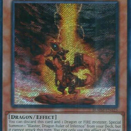 Burner, Dragon Ruler of Sparks [BLMM-EN123] Secret Rare