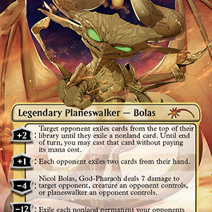 Nicol Bolas, God-Pharaoh (Borderless) [Secret Lair Countdown Kit]