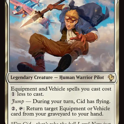 Cid, Freeflier Pilot (Surge Foil) [FINAL FANTASY Commander]