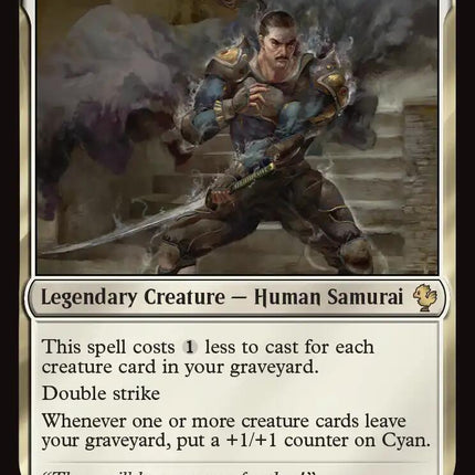 Cyan, Vengeful Samurai (Surge Foil) [FINAL FANTASY Commander]