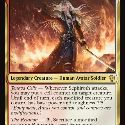 Sephiroth, Fallen Hero (Surge Foil) [FINAL FANTASY Commander]
