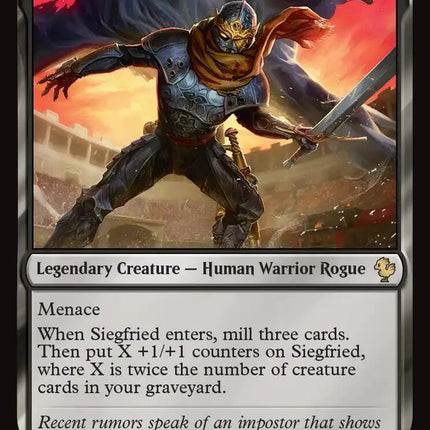 Siegfried, Famed Swordsman (Surge Foil) [FINAL FANTASY Commander]