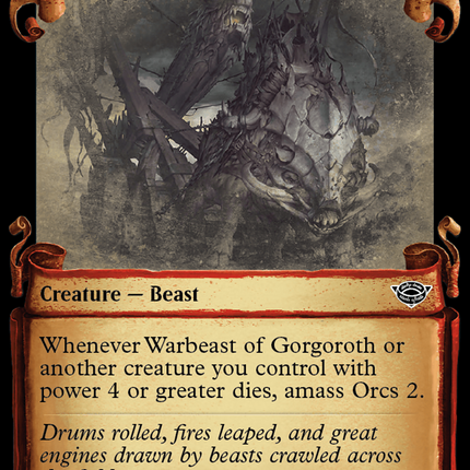 Warbeast of Gorgoroth [The Lord of the Rings: Tales of Middle-Earth Showcase Scrolls]