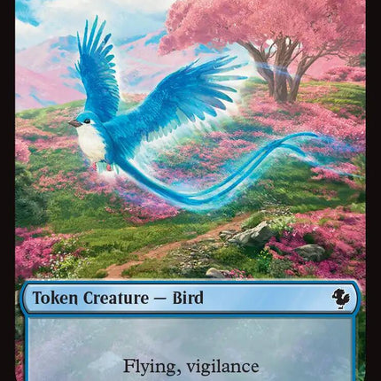 Bird // Hero (0028) Double-Sided Token (Surge Foil) [FINAL FANTASY Commander Tokens]