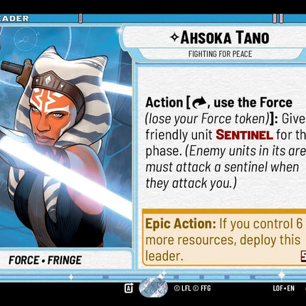 Ahsoka Tano - Fighting For Peace (003/264) (003/264) [Legends of the Force]