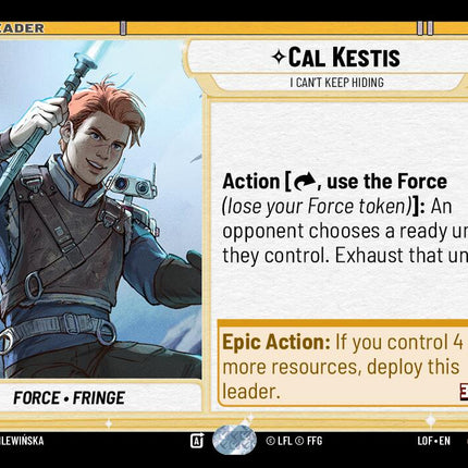 Cal Kestis - I Can't Keep Hiding (015/264) (015/264) [Legends of the Force]