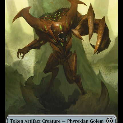 Rebel // Phyrexian Golem Double-Sided Token [Phyrexia: All Will Be One Tokens]