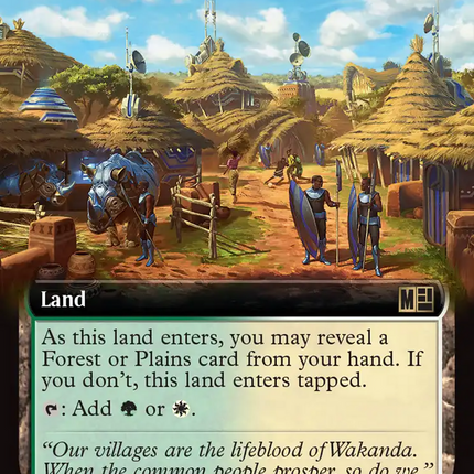 Fortified Village (Extended Art) [Marvel Super Heroes Commander]