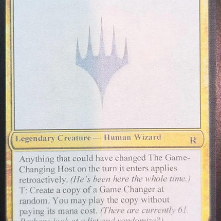 The Game-Changing Host [Unknown Event]