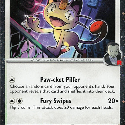 Team Rocket's Meowth (149/182) (Cosmos Holo) [Miscellaneous Cards]