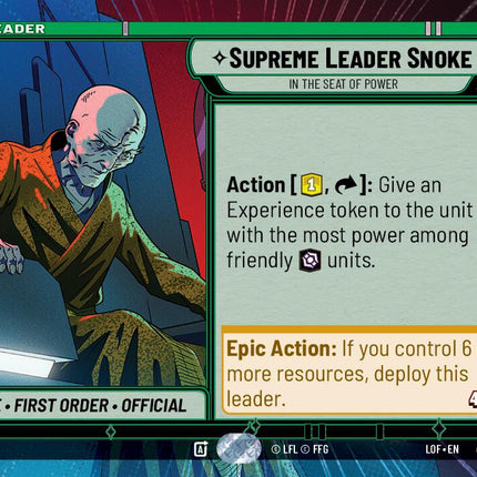 Supreme Leader Snoke - In the Seat of Power (270) (Hyperspace) (270) [Legends of the Force]